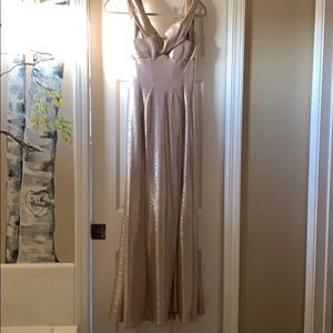 Gold formal dress
